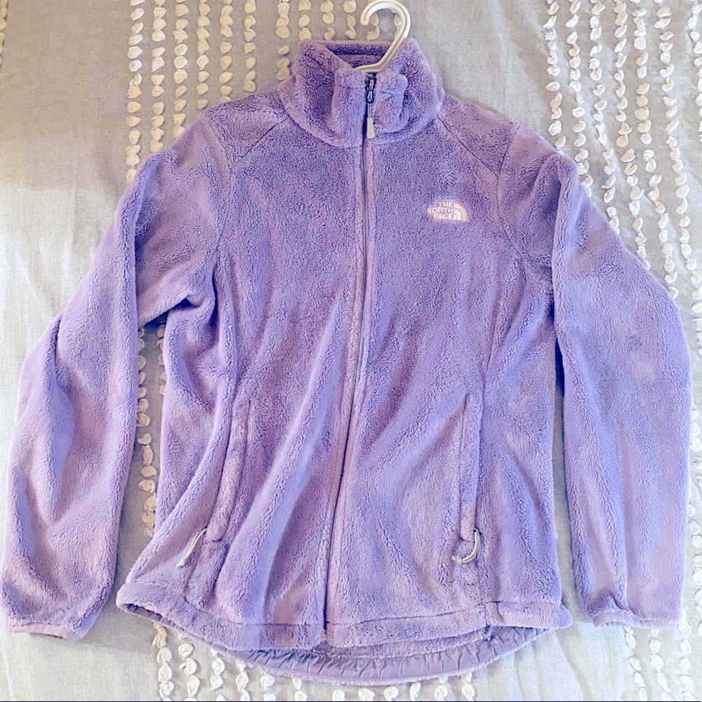 The North Face lavender full zip jacket
